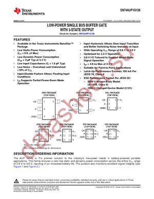 74AUP1G126DBVTG4 datasheet  